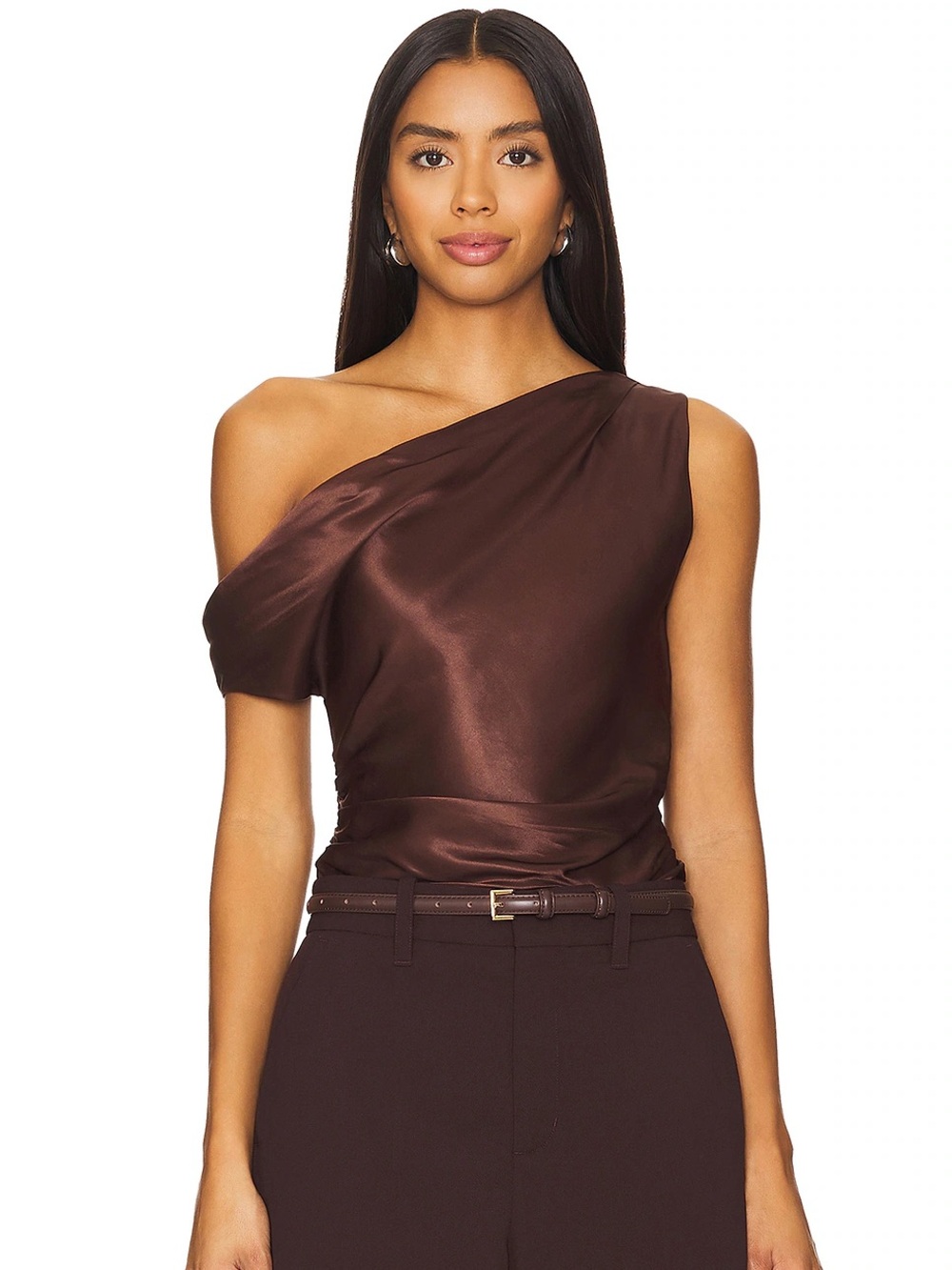Nicholas Asher Asym Top in Espresso NWT